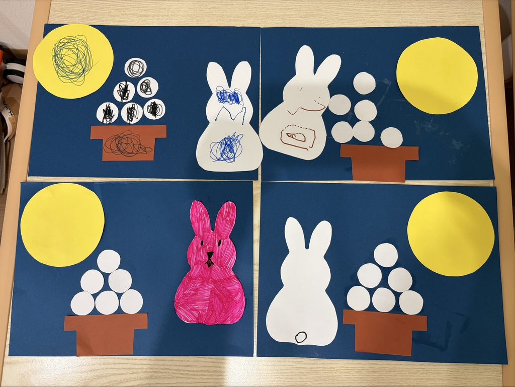 お月見制作🐰🌕